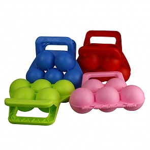 Формочка для лепки снежков, 5 ячеек (1toy, Т13976) (ассортимент)