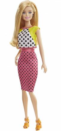 Кукла Barbie - Игра с модой - Блондинка в юбке в горошек 