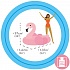 Плот надувной Pink Flamingo Фламинго для бассейна и моря, от 3 лет  - миниатюра №3