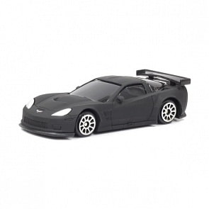 Машина металлическая RMZ City - Chevrolet Corvette C6R, 1:64, черный матовый цвет (RMZ City, 344005SM)