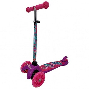 Детский трёхколёсный самокат Фееринки со светом управление наклоном (Фееринки, S00022-FR)