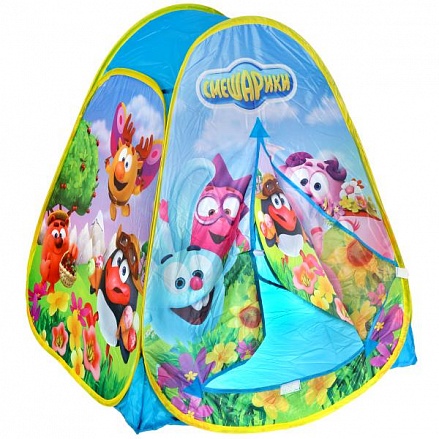 Палатка детская игровая – Смешарики, 81 х 90 х 81 см, в сумке 