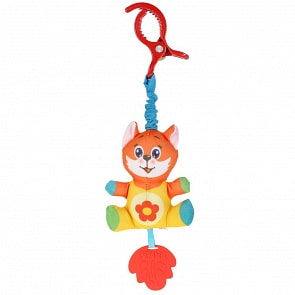 Подвеска с клипсой и прорезывателем – Лисенок (Умка, RPHT-F)