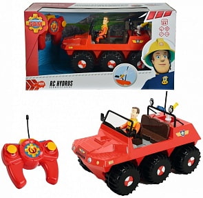 Вездеход на радиоуправлении из серии «Пожарный Сэм», с 3-х канальным пультом и фигуркой (Dickie, 3099620)
