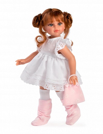 Кукла Сабрина 40 см в платье и сапогах 