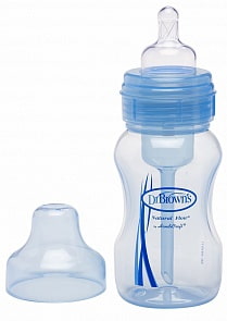 Бутылочка противоколиковая с широким горлышком, 270 мл (DrBrowns, WB91405)