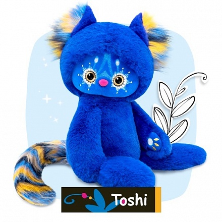 Мягкая игрушка из серии Lori Colori – Тоши, синий, 25 см 