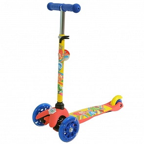 Детский 3-х колесный самокат - Фиксики, управление наклоном (MINI203-FIX)