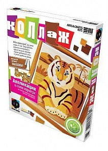 Детский творческий набор №5 «Коллаж. Тигр» (Фантазер, 887005)