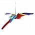 Попугай Ара, красный летящий, 76 см  - миниатюра №5