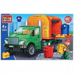 Конструктор Газ Некст мусоровоз, 101 деталь (Город мастеров, 5062-KK)