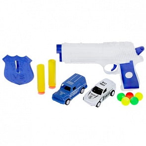 Набор Полиции: пистолет с шариками и мягкими пулями (Играем вместе, ZY1011651-R) (ассортимент)