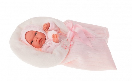 Кукла-младенец Эльза в розовом, 33 см 