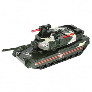 Модель Танк 17,5 см свет-звук подвижные детали пластиковая (Технопарк, ZY898657-R)