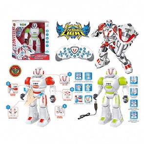 Робот на р/у, ИК-управление, сенсорное управление, свет и звук (Наша игрушка, JT322)