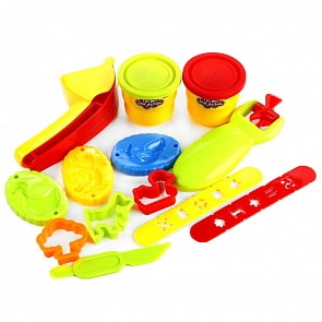 Набор Тесто для лепки: 2 цвета, формочки, пресс (Multiart, B552485-PD)