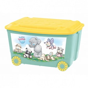 Ящик для игрушек на колесах с аппликацией - Me To You, цвет зеленый (Бытпласт, 431304109)