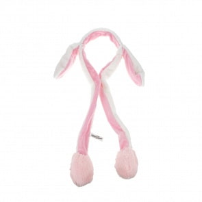 Ободок детский с поднимающимися ушками Хлоп-Ушки – Зайка белый (1toy, Т17628)