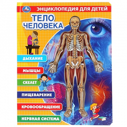 Энциклопедия для детей - Тело человека со вставками из прозрачной пленки 