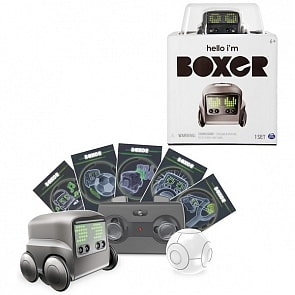 Игрушка интерактивный робот Boxer, черный (Spin Master, 75100-B4)