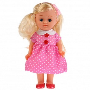 Интерактивная кукла – Полина, 25 см, 30 стихов и песен (Карапуз, POLI-27-A-RU)