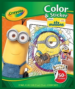 Раскраска – Миньоны, с наклейками, 32 страницы (Crayola, 04-5857) Раскраска – Миньоны, с наклейками, 32 страницы (Crayola, 04-5857)