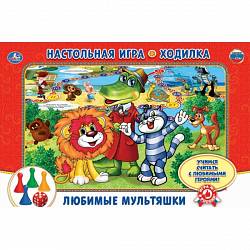Настольная игра-ходилка - Любимые мультяшки (Умка, 4690590122426sim) - миниатюра
