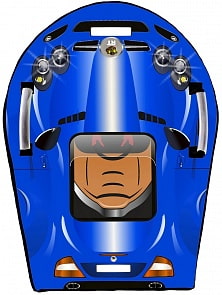 Ледянка Snow auto SLR MClaren, цвет синий (RT, 6129RT)