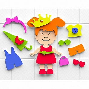 Набор для купания - Аква Одевашка Девочка (El Basco, 08-005)