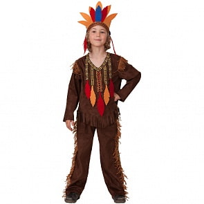 Карнавальный костюм – Индеец, размер 146-72 (Батик, 21-38-146-72)