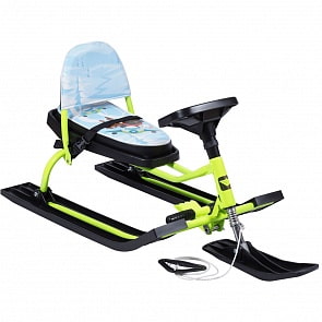 Снегокат 124 Comfort Baby Friends - Пилоты со складной спинкой (Барс, 7617)