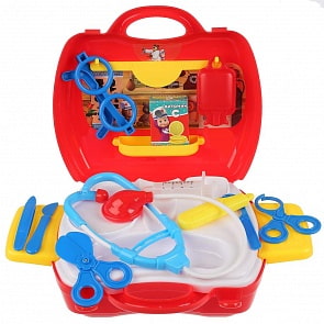 Набор доктора Маша и Медведь, 19 предметов в чемодане (Играем вместе, B1697430-R)