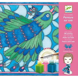 Набор для росписи шелкового платка - Павлины (Djeco, 09850k)
