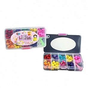 Набор бусин различных форм и цветов для создания украшений (Shantou, HY190-E31)