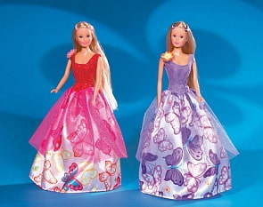 Кукла Штеффи с заколкой-бабочкой, 2 вида (Simba, 5734903)