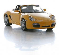Машинка металлическая "Porsche Boxster S.convertible" (Welly, 22479CW) - миниатюра