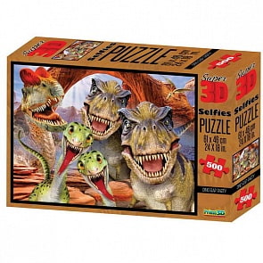 Пазл 3D 500 - Дино селфи (Prime 3D, 10132-SBM)