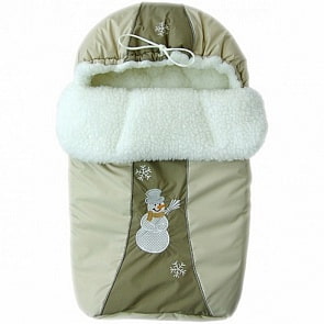 Конверт меховой - Снежинка, бежевый (Золотой Гусь, 12003-z)