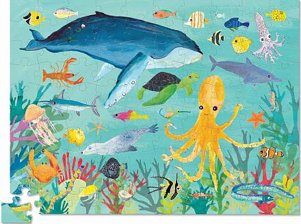Пазл – Животные океана. 100 деталей 