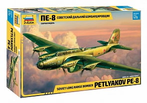 Сборная модель - Советский дальний бомбардировщик ПЕ-8 (Звезда, 7264)