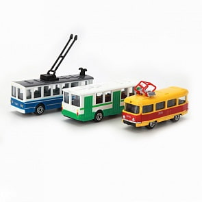 Модель городского транспорта, металлическая (Технопарк, sb-14-15) (ассортимент)