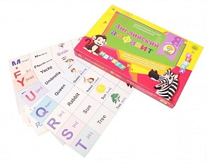 Игра настольная обучающая - Знание-сила - Английский алфавит (Рыжий Кот, ИН-8438)