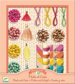 Набор для творчества - Сделай сам - Бусины и кубики (Djeco, 09800)