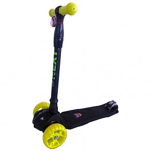 Самокат трехколесный со светом управление наклоном (Next, S00214BLACK_N)