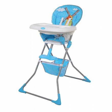 Детский стульчик для кормления Baby Care – Tea Time, синий 