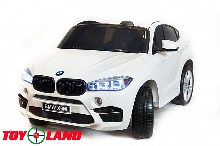 Электромобиль BMW X6, белый 