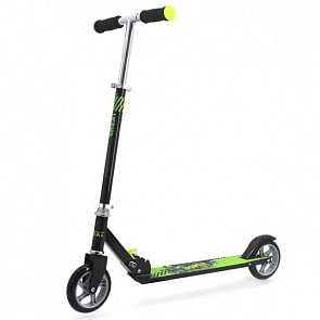 Двухколесный складной самокат – Next, колеса 14,5 см, черно-зеленый (Next, C1409sim)