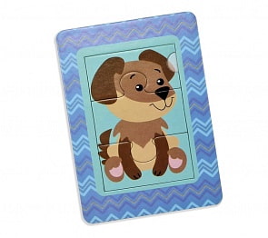 Пазл в рамке – Щенок, 3 элемента (Десятое королевство, 02901ДК)