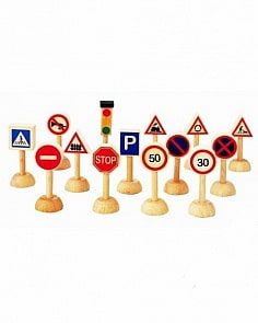 Набор - Дорожные знаки (Plan Toys, 6203k)