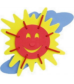 Конструктор мягкий: Солнышко Шнуровка (Фантазёр, 103011)